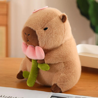 Holding Flowers Capybara